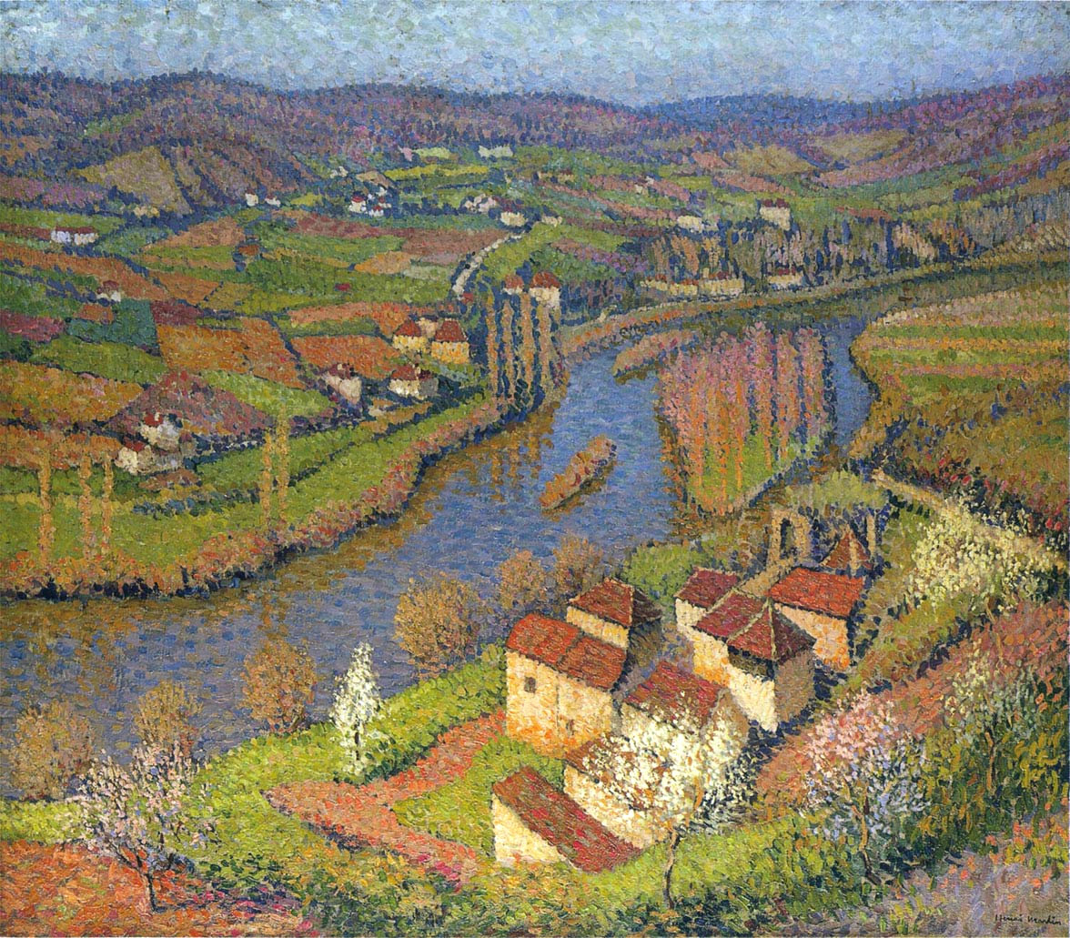 The Lot at St. Cirq Lapopie Henri Martin tablo - Dekolata