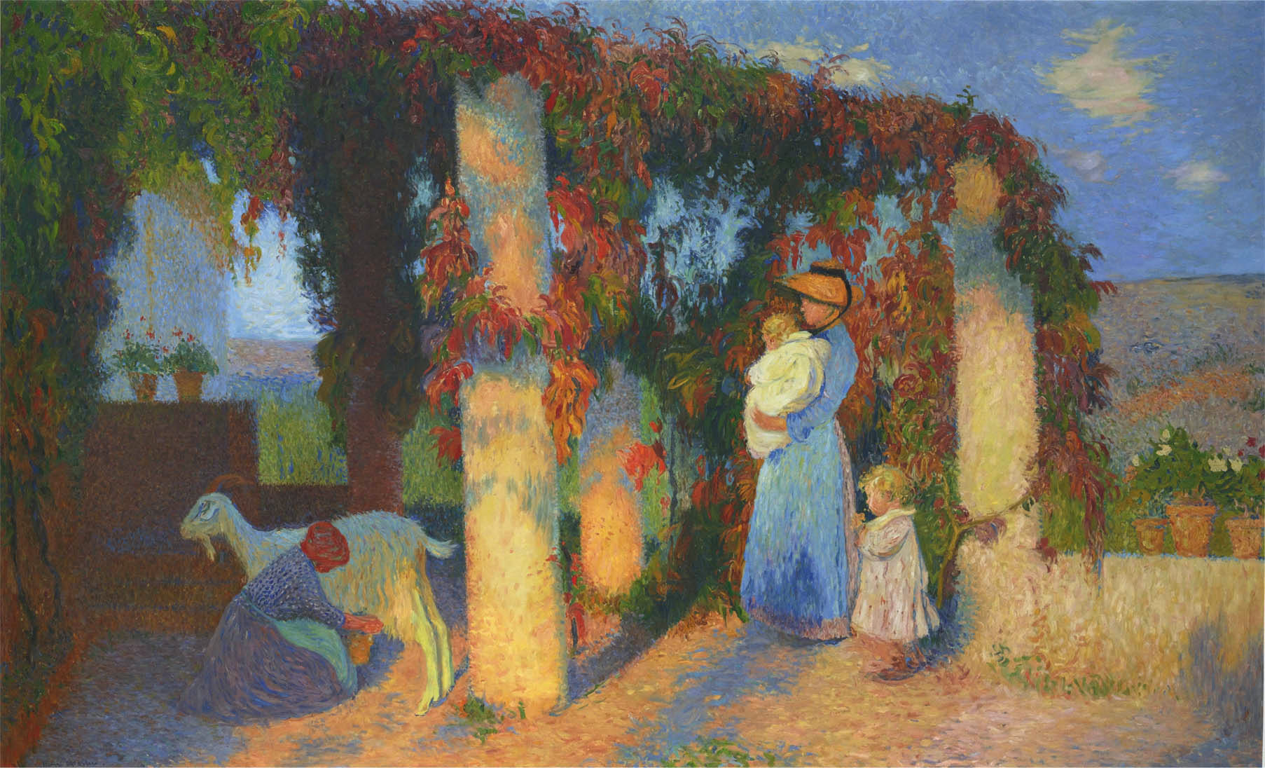 The Pergola in Marquayrol Henri Martin tablo - Dekolata