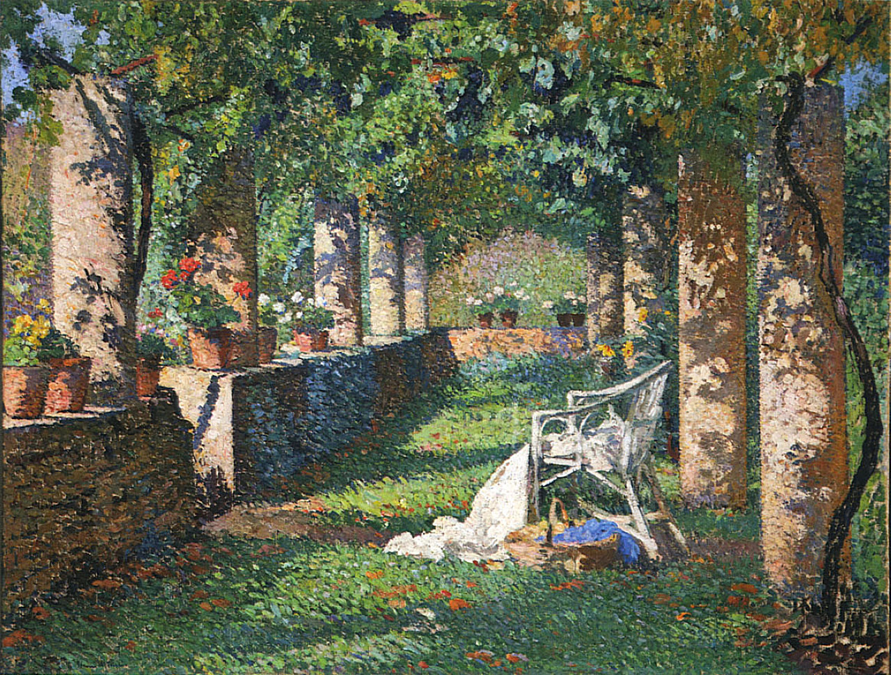 The Pergola in Spring Henri Martin tablo - Dekolata