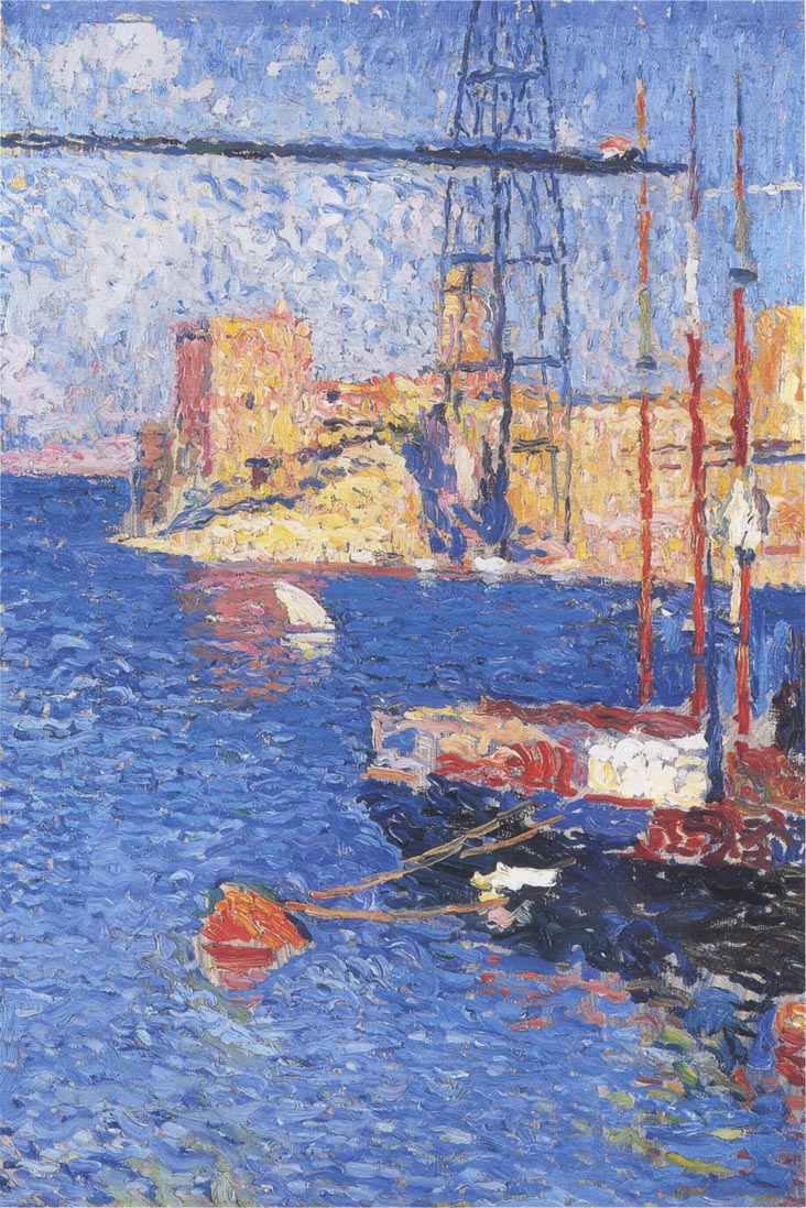 The Port of Marseilles transhipping Henri Martin tablo - Dekolata