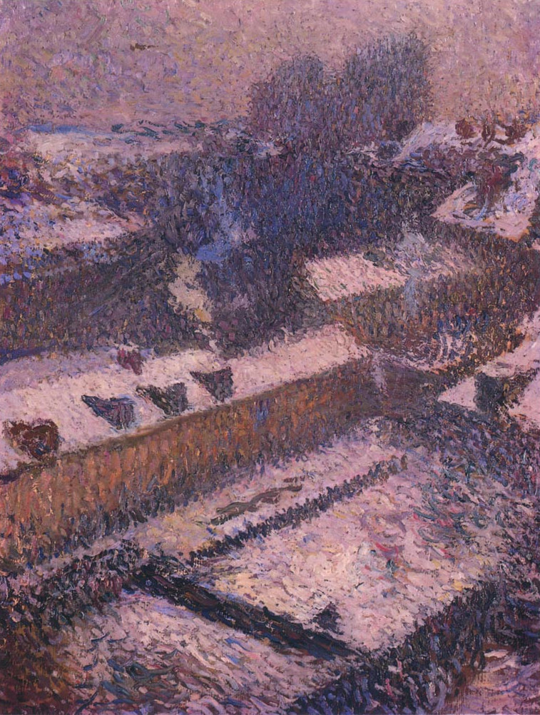 The Roofs of Paris in Snow Henri Martin tablo - Dekolata