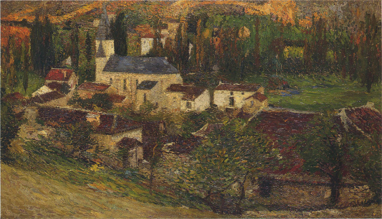 The Village among the trees Henri Martin tablo - Dekolata