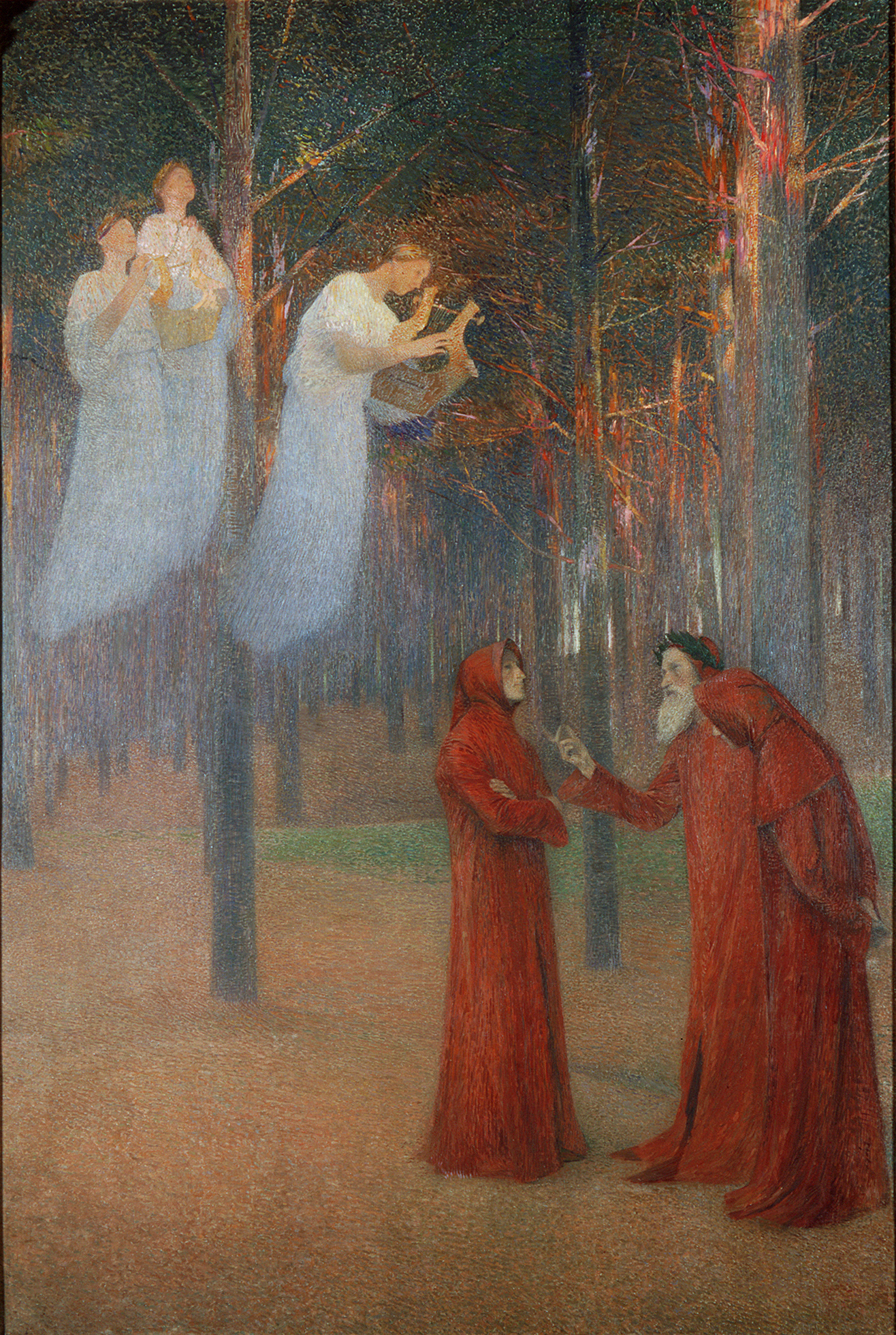 The poets in the Bois Sacre Henri Martin tablo - Dekolata