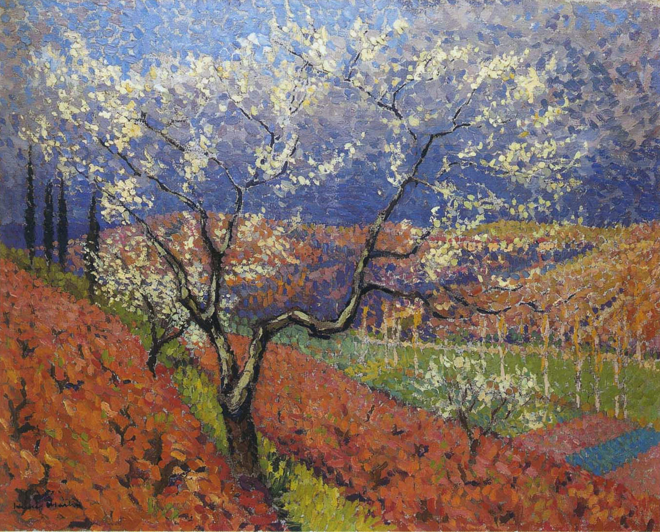Trees in Flower Henri Martin tablo - Dekolata