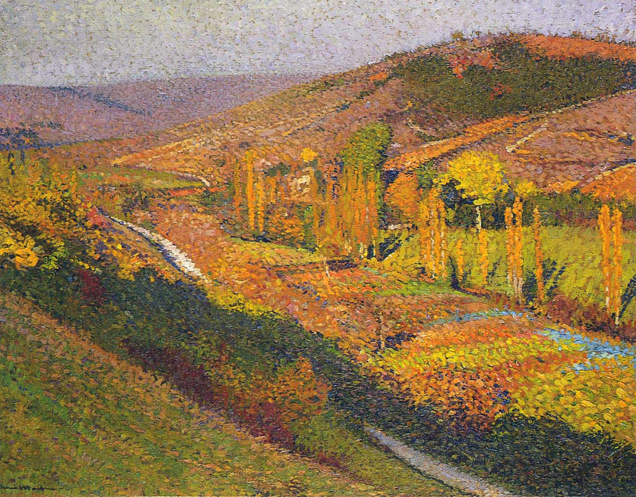 Valley in Labastide du Vert Henri Martin tablo - Dekolata