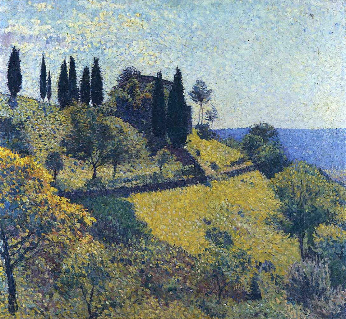 View from the Artist's Studio (1902) Henri Martin tablo - Dekolata