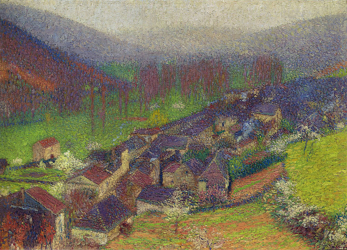View of Labastide du Vert below Marquayrol Henri Martin tablo - Dekolata
