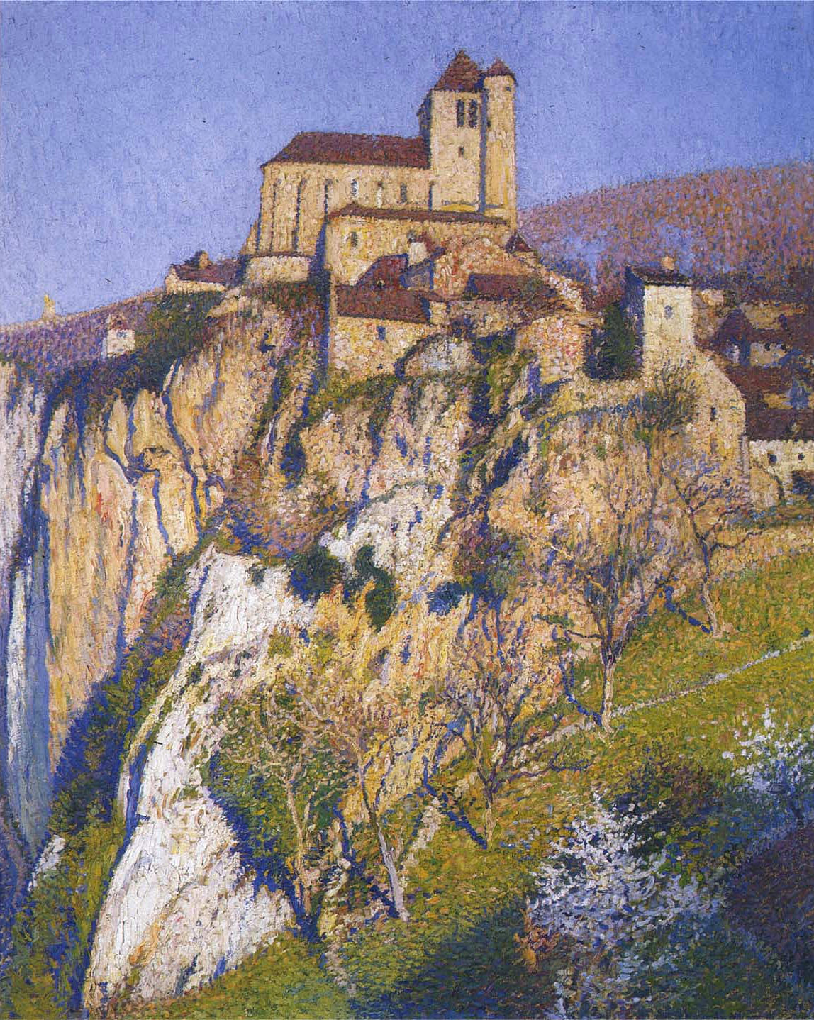 View of Saint Cirq Lapopie – Henri Martin Tablo
