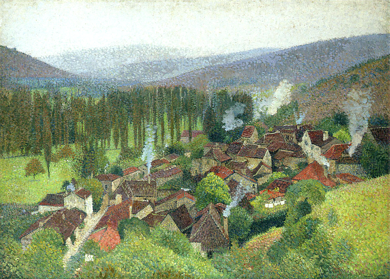 View of the Terrasse de Marquayrol, Labastide du Vert (1935) Henri Martin tablo - Dekolata