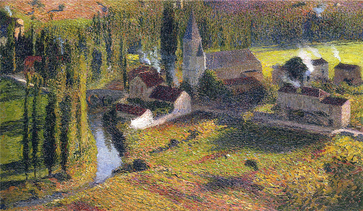 Village Labastide du Vert Henri Martin tablo - Dekolata