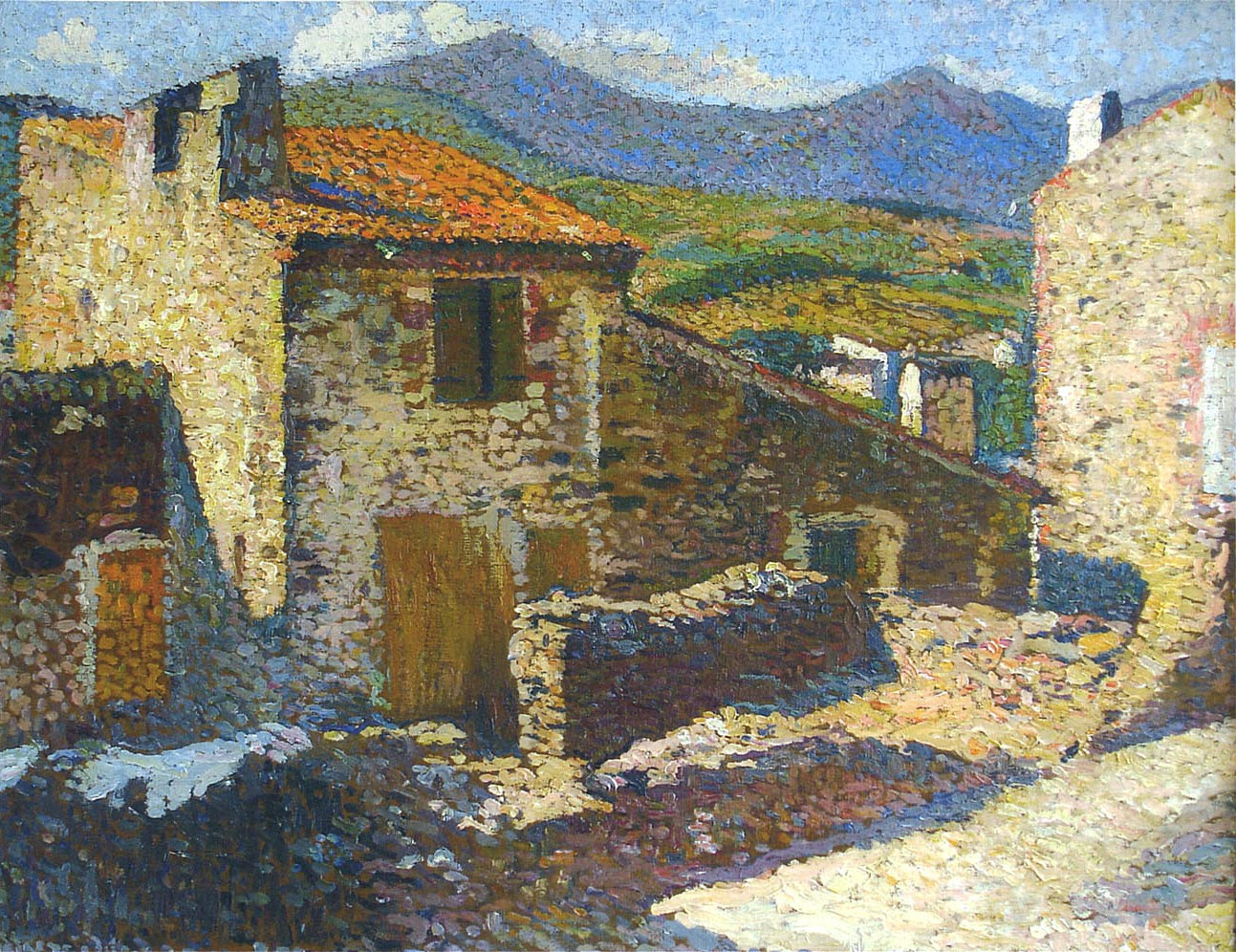 Village in the Sun – Henri Martin Tablo