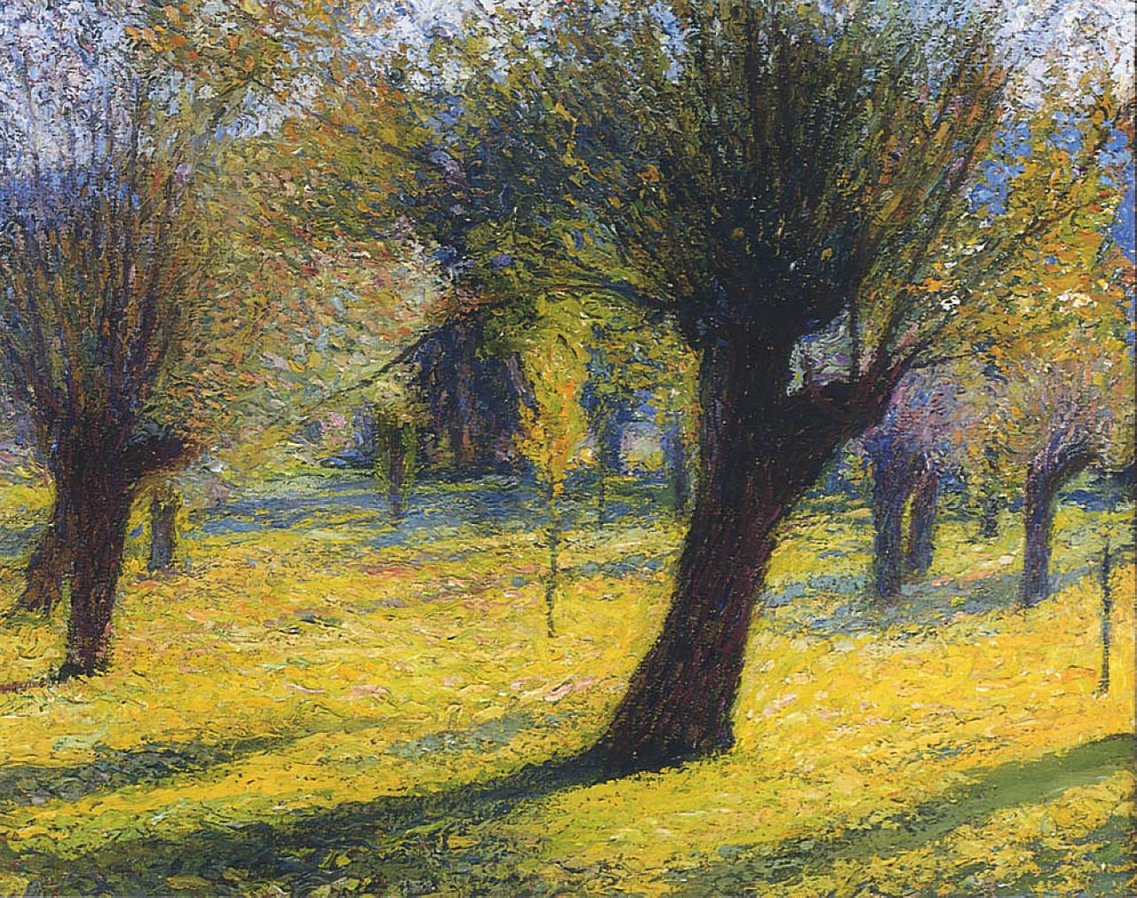 Willows in the Vert Henri Martin tablo - Dekolata
