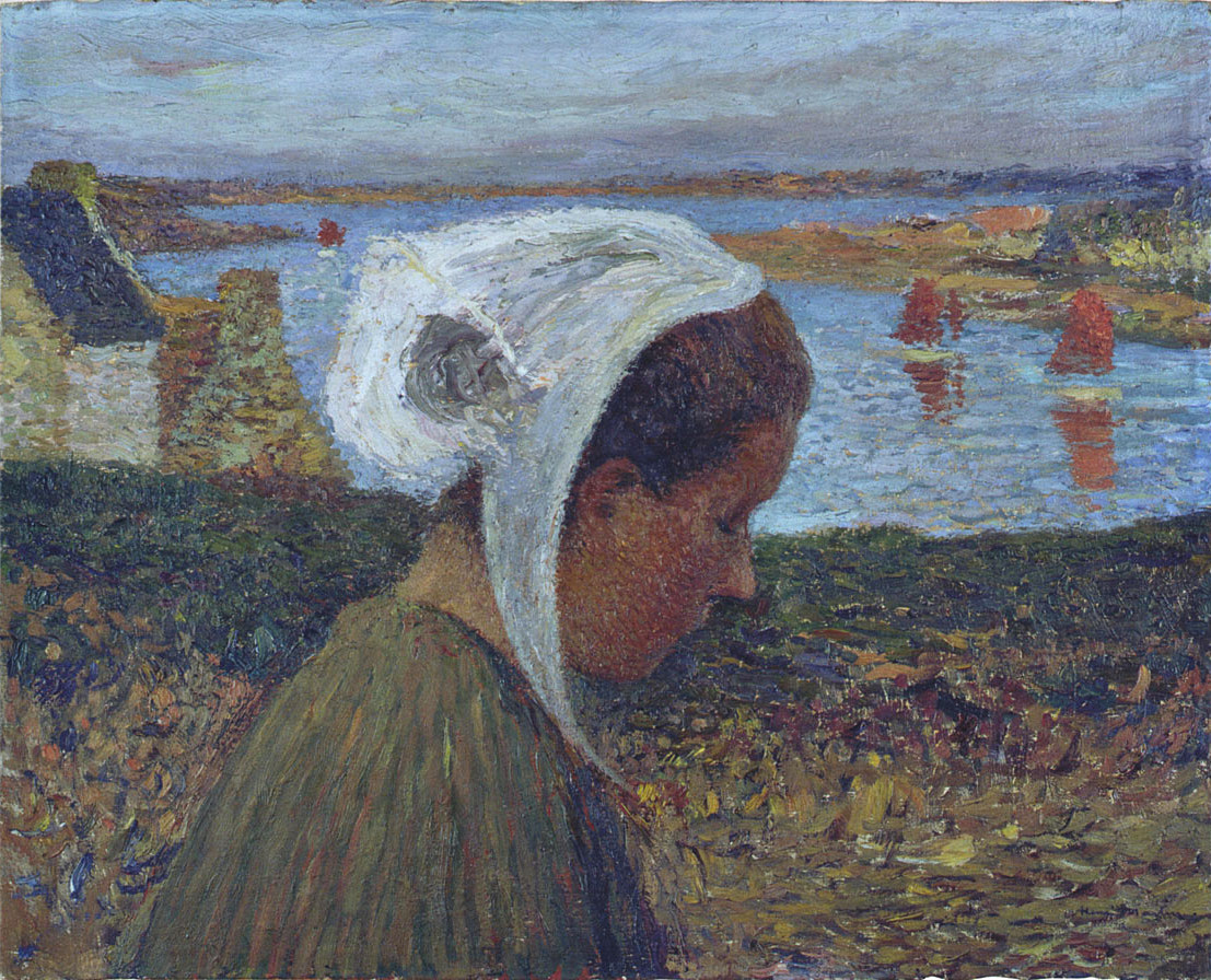 Young Breton at the Seaside Henri Martin tablo - Dekolata