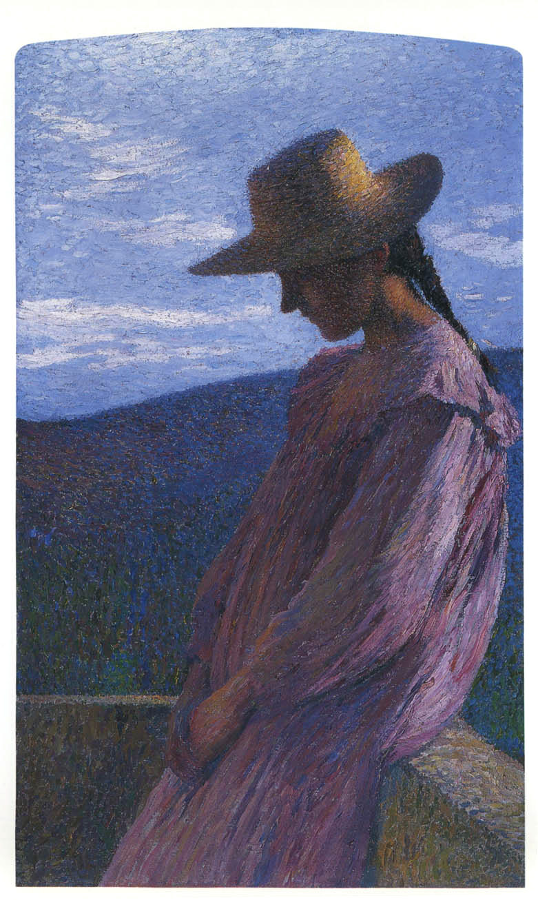 Young girl seated Henri Martin tablo - Dekolata