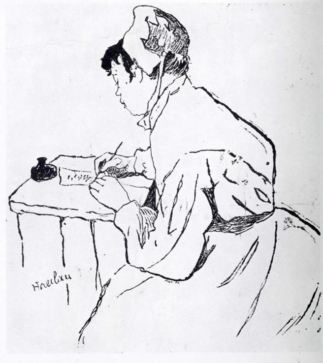 A Saint Lazare, Song Title (1887) Henri de Toulouse-Lautrec tablo - Dekolata