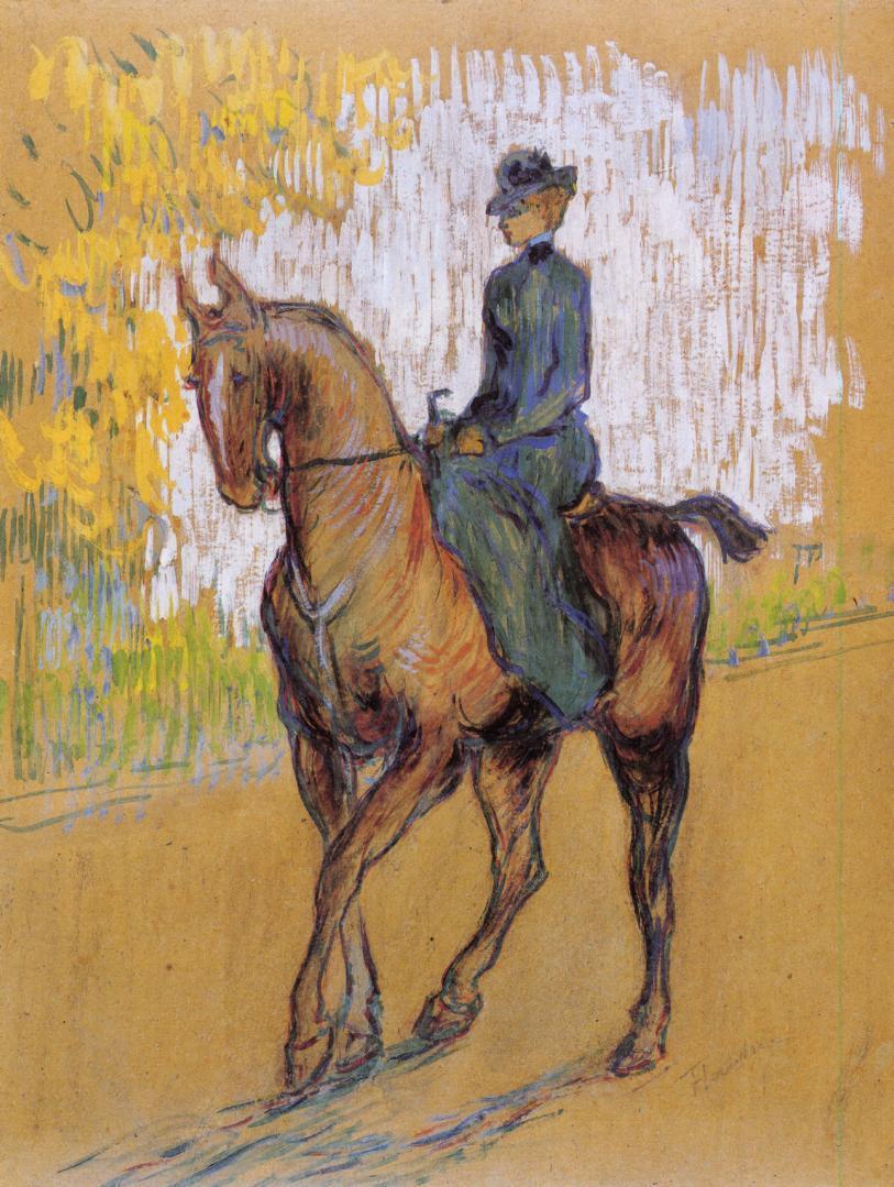 Amazone (1899) Henri de Toulouse-Lautrec tablo - Dekolata