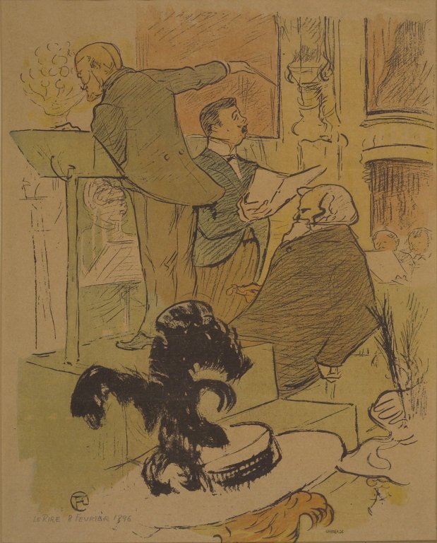 Ambroise Thomas assistant at a rehearsal of Francoise de Rimini (1896) Henri de Toulouse-Lautrec tablo - Dekolata