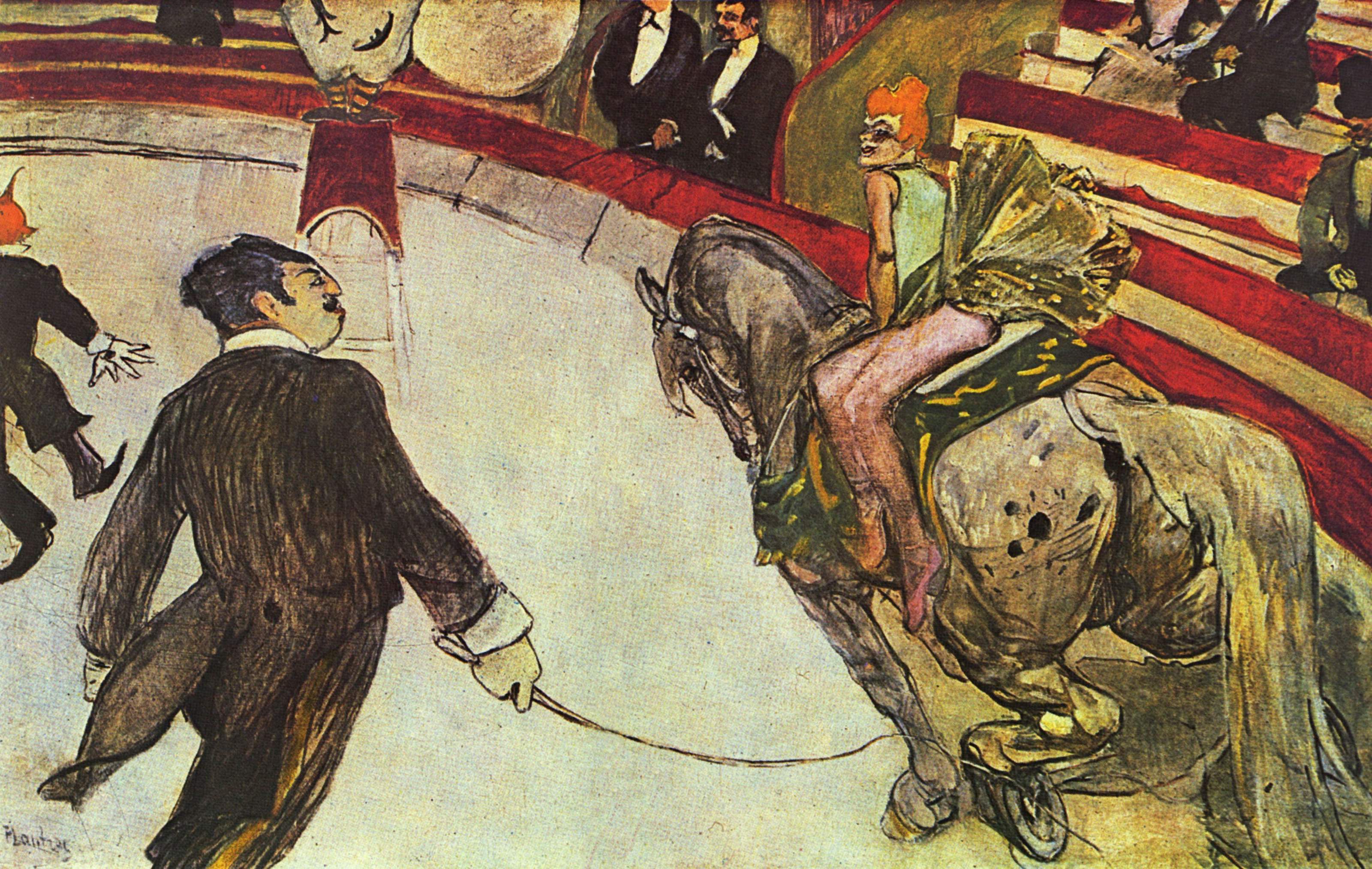At the Circus Fernando, the rider (1888) – Henri de Toulouse-Lautrec Tablo