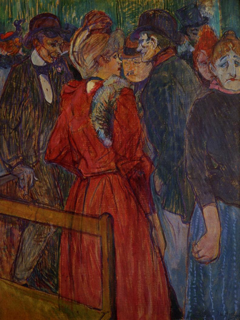 At the Moulin de la Galette (1891) – Henri de Toulouse-Lautrec Tablo
