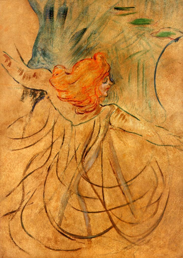 At the Music Hall Loie Fuller (1892) – Henri de Toulouse-Lautrec Tablo