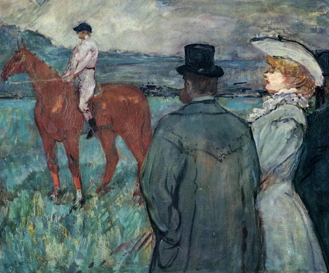 At the Races (1899) Henri de Toulouse-Lautrec tablo - Dekolata