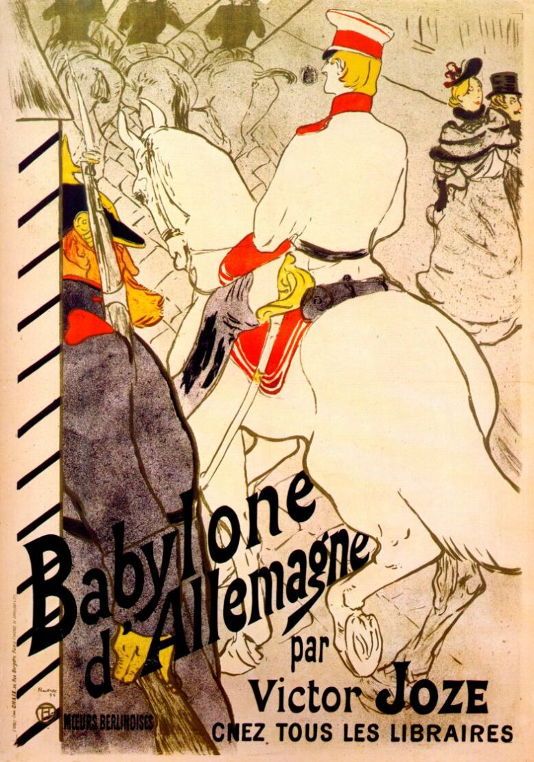 Babylon German by Victor Joze (1894) Henri de Toulouse-Lautrec tablo - Dekolata