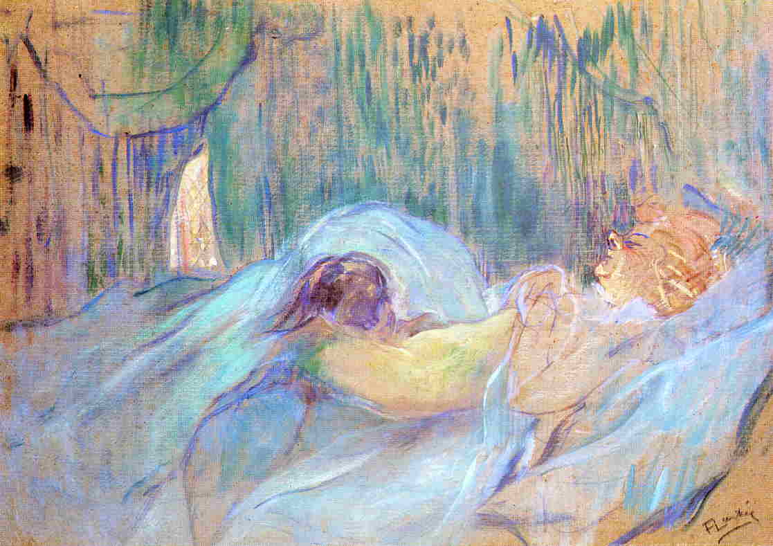 Brothel on the Rue des Moulins Rolande (1894) – Henri de Toulouse-Lautrec Tablo