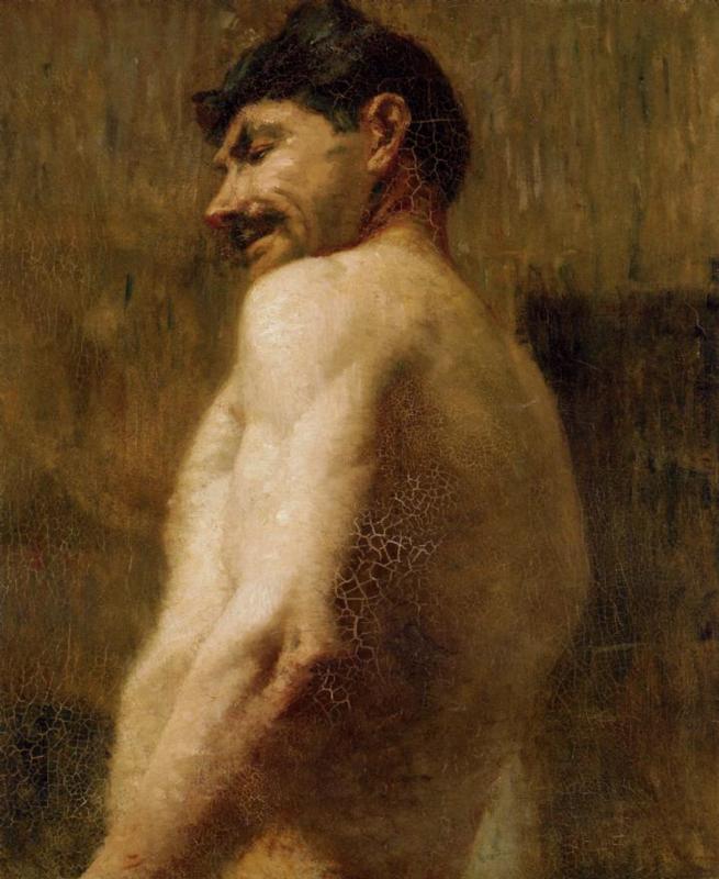 Bust of a Nude Man (1882) Henri de Toulouse-Lautrec tablo - Dekolata