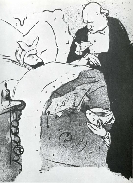 Carnot Malade Cannot Ill, a Song Sung at the Chat Noir (1893) Henri de Toulouse-Lautrec tablo - Dekolata