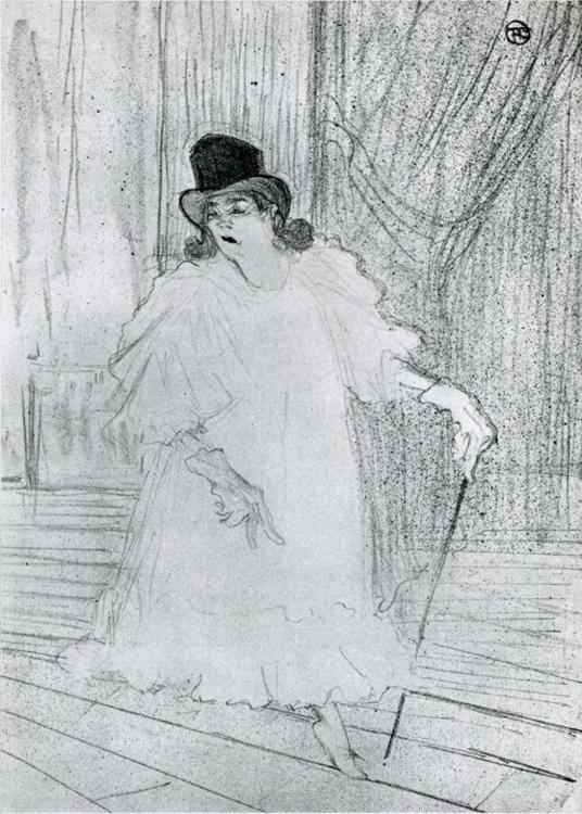 Cissy Loftus (1894) Henri de Toulouse-Lautrec tablo - Dekolata