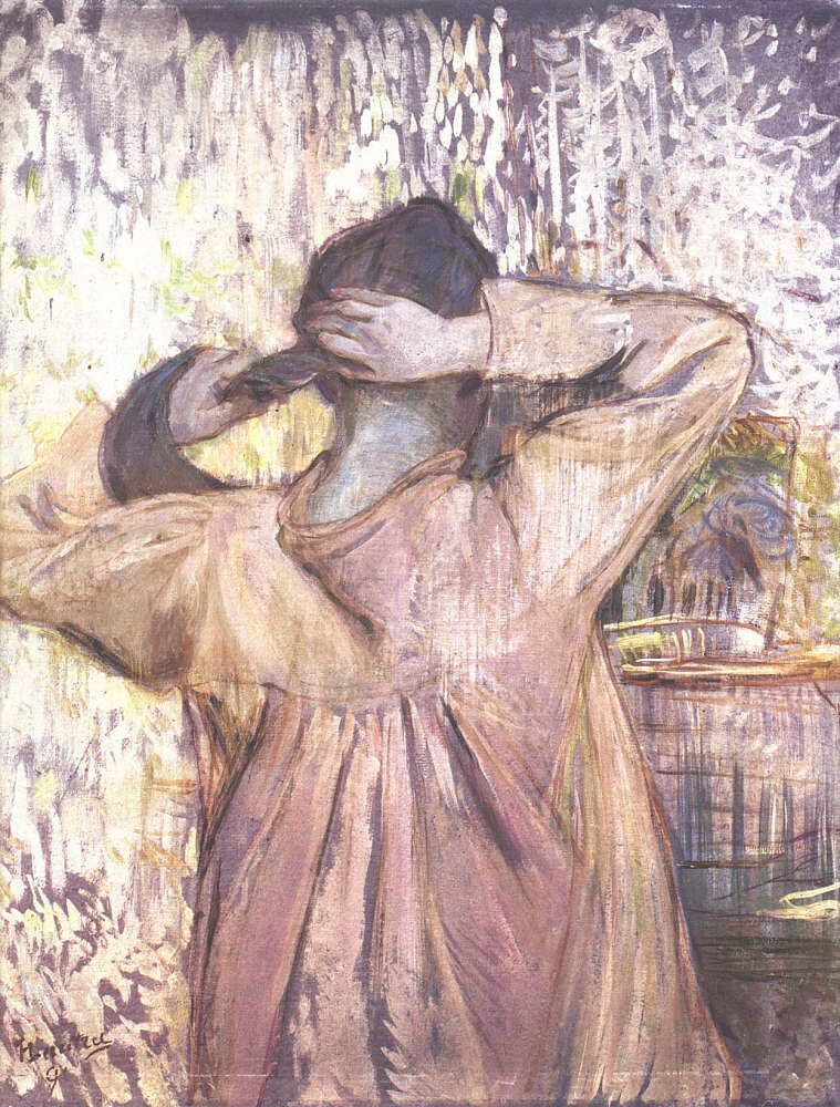 Combing – Henri de Toulouse-Lautrec Tablo