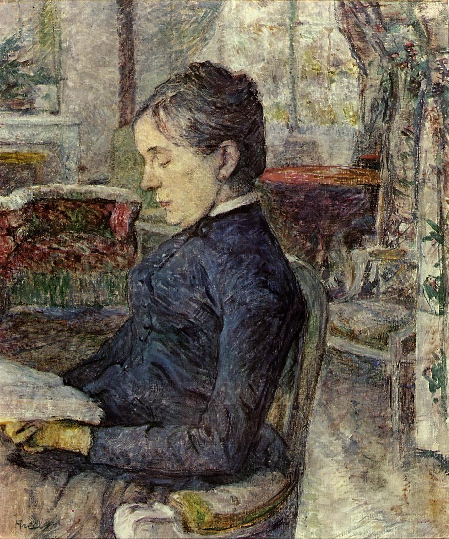 Comtesse (1887) Henri de Toulouse-Lautrec tablo - Dekolata