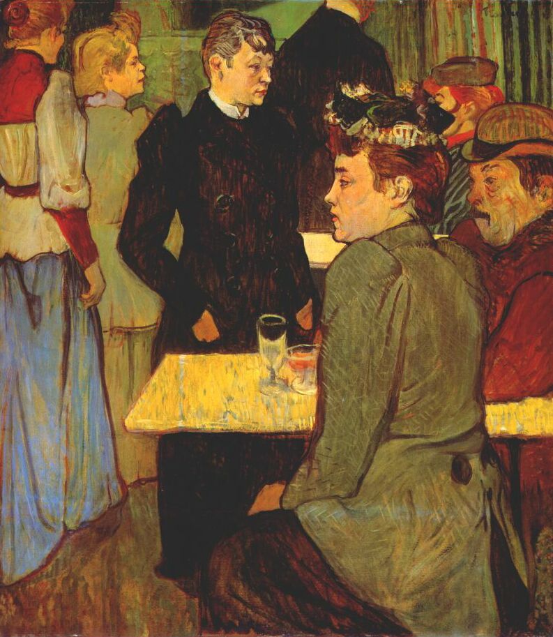 Corner in the Moulin de la Galette (1892) – Henri de Toulouse-Lautrec Tablo