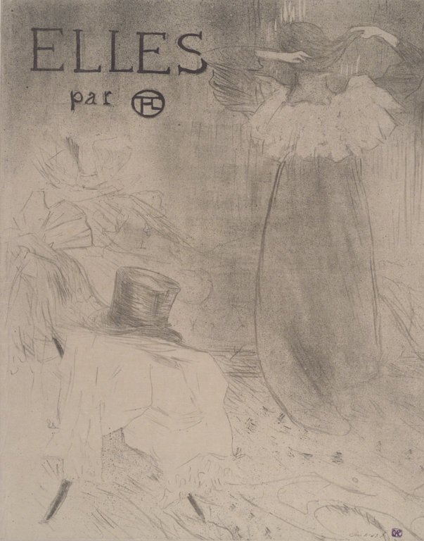 Couverture for Elles (1896) Henri de Toulouse-Lautrec tablo - Dekolata