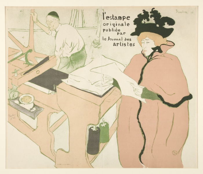 Coverage of the Original Print (1893) Henri de Toulouse-Lautrec tablo - Dekolata