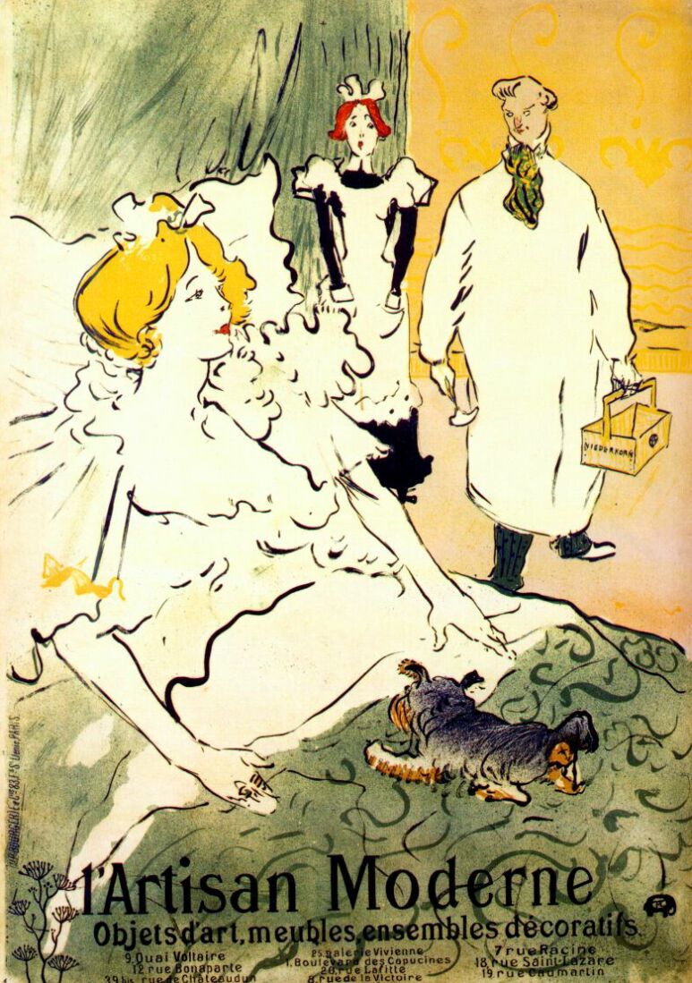 Craftsman modern Henri de Toulouse-Lautrec tablo - Dekolata