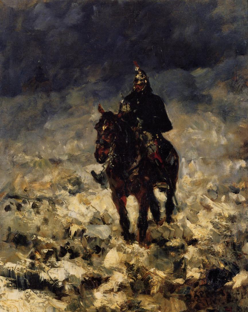 Cuirassier (1881) Henri de Toulouse-Lautrec tablo - Dekolata