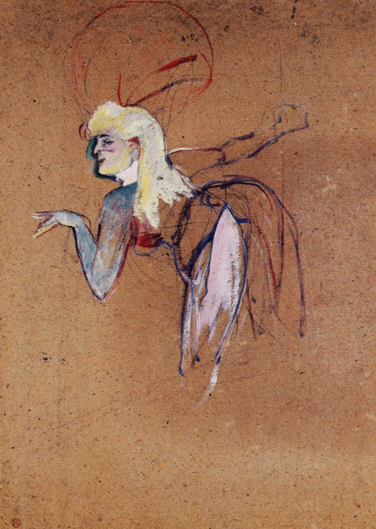 Extra in the Folies Bergere Revue (1896) – Henri de Toulouse-Lautrec Tablo