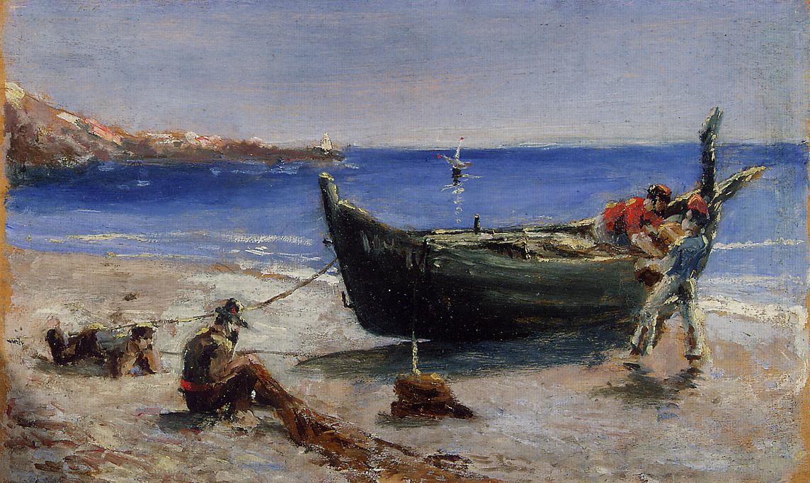 Fishing Boat (1880) Henri de Toulouse-Lautrec tablo - Dekolata