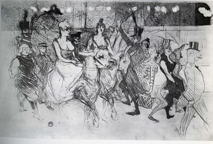 Gala at the Moulin Rouge (1894) Henri de Toulouse-Lautrec tablo - Dekolata