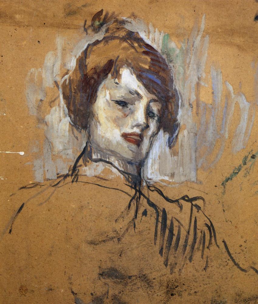 Head of a Woman (1896) – Henri de Toulouse-Lautrec Tablo