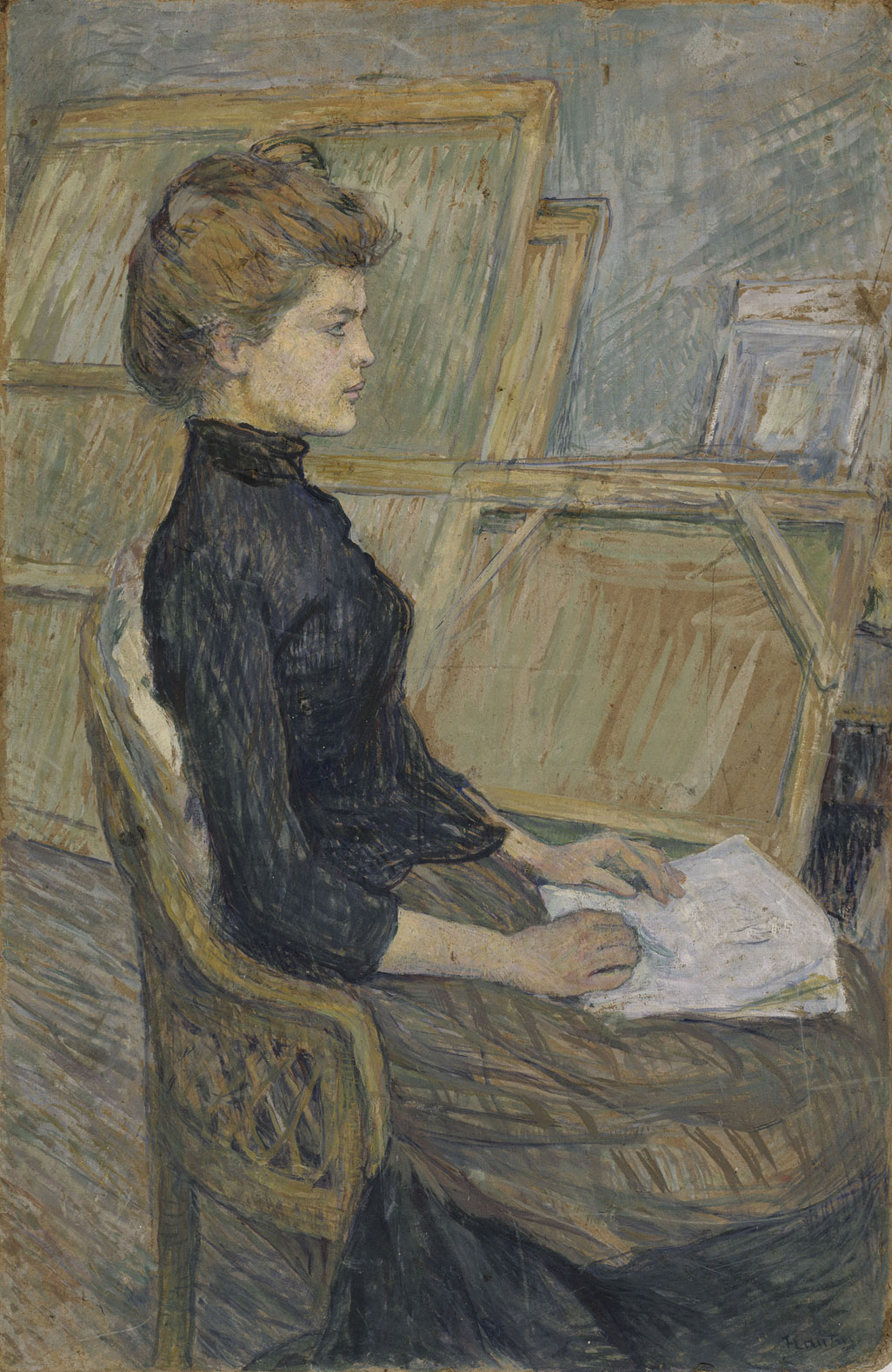 Helene Vary (1889) Henri de Toulouse-Lautrec tablo - Dekolata