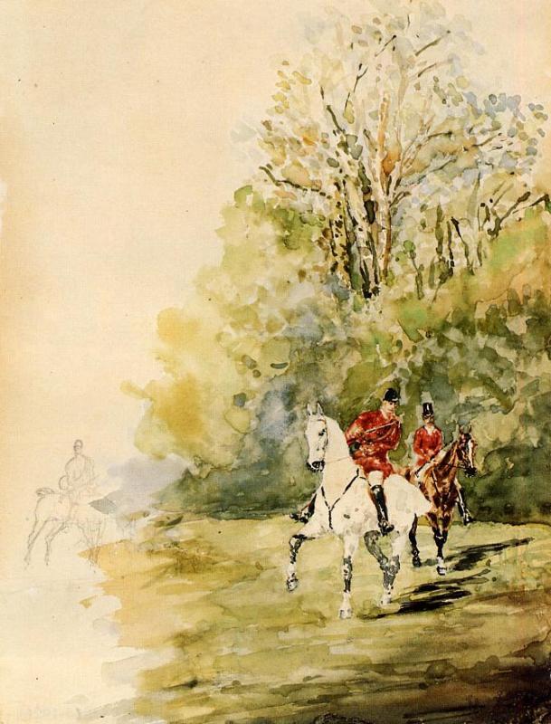 Hunting (1879) – Henri de Toulouse-Lautrec Tablo