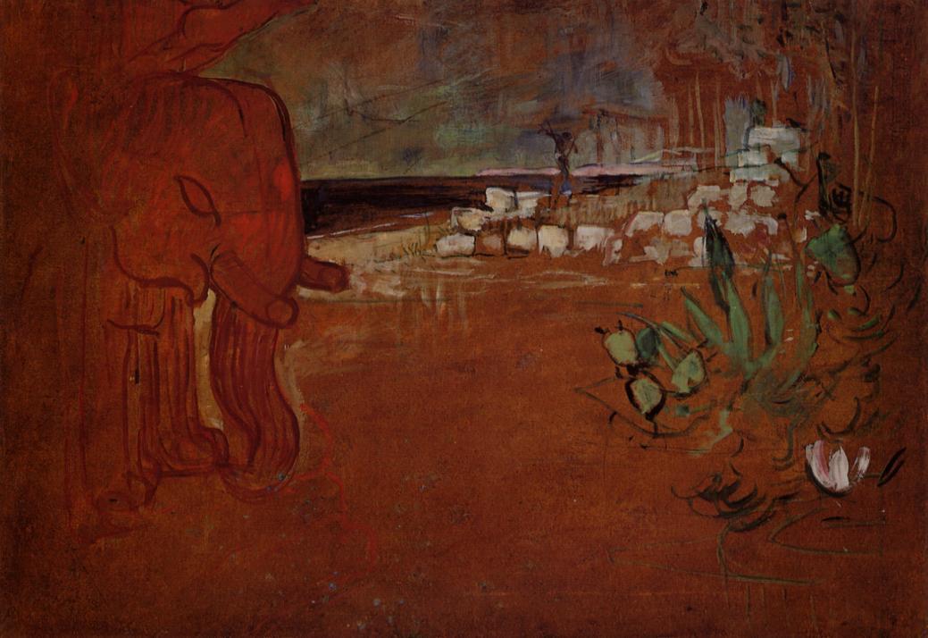 Indian Decor (1894) Henri de Toulouse-Lautrec tablo - Dekolata