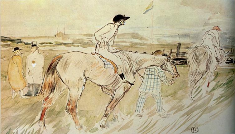 Is it Enough to Want Something Passionately ( The Good Jockey ) (1895) Henri de Toulouse-Lautrec tablo - Dekolata