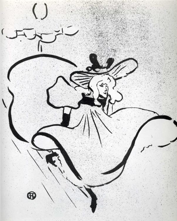Jane Avril Henri de Toulouse-Lautrec tablo - Dekolata
