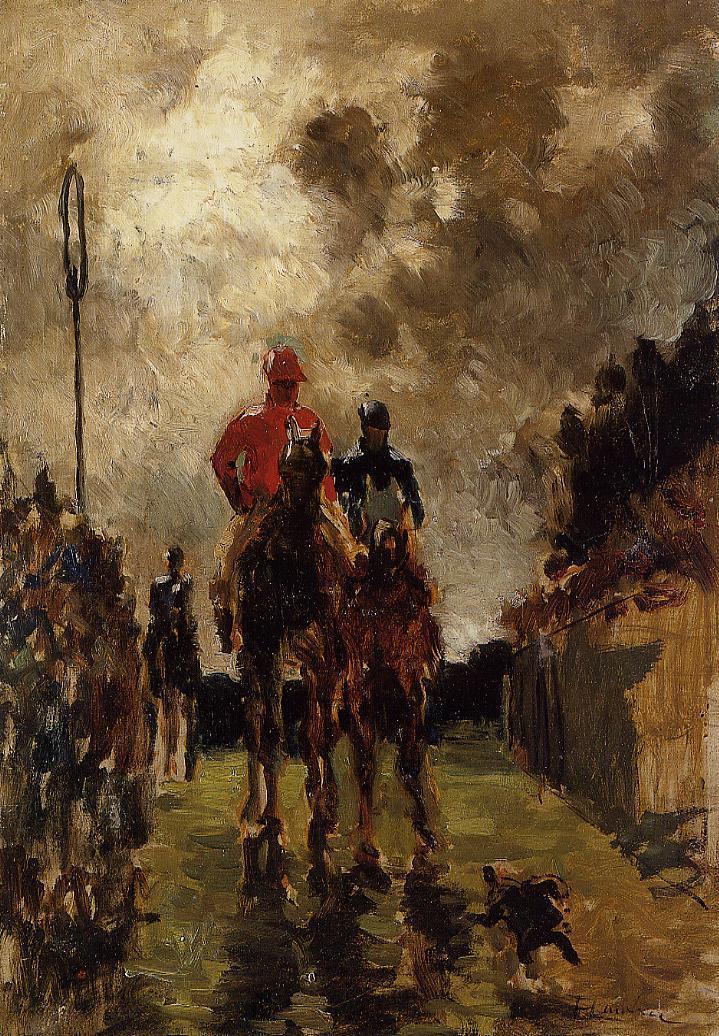 Jockeys (1882) – Henri de Toulouse-Lautrec Tablo