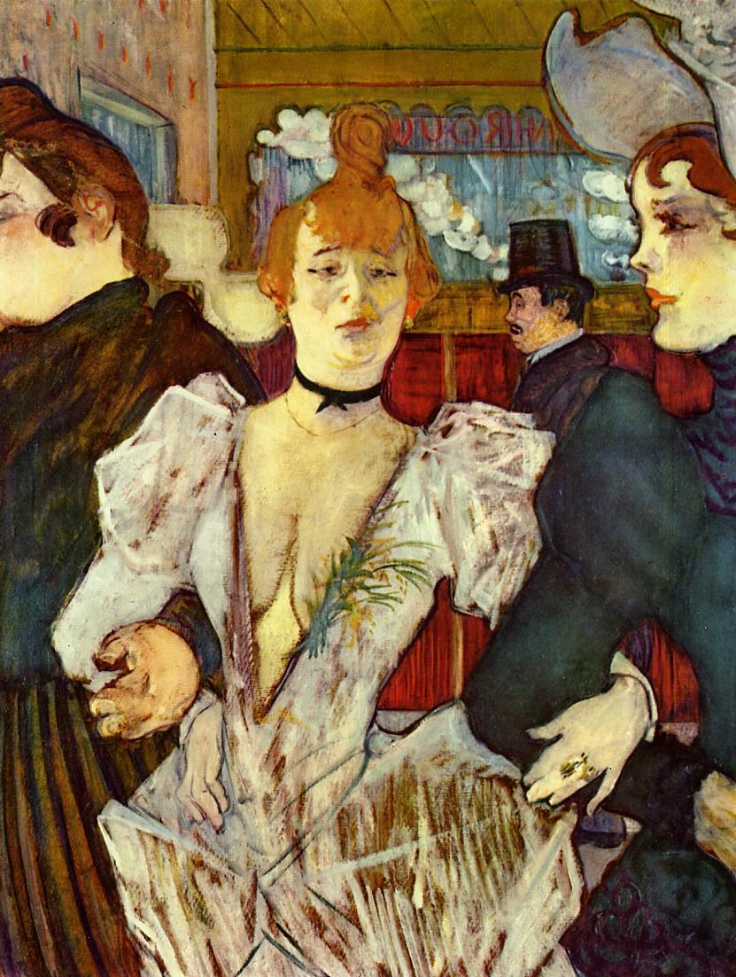 La Goulue Arriving at the Moulin Rouge with Two Women (1892) – Henri de Toulouse-Lautrec Tablo