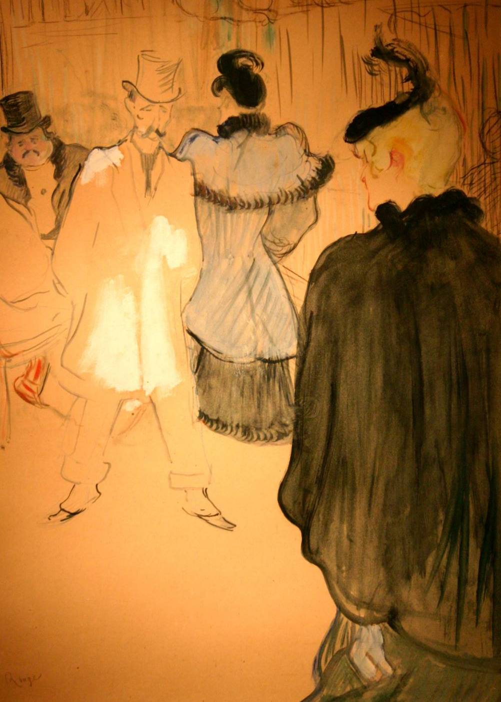 La Goulue and Paul Lescau (1894) – Henri de Toulouse-Lautrec Tablo