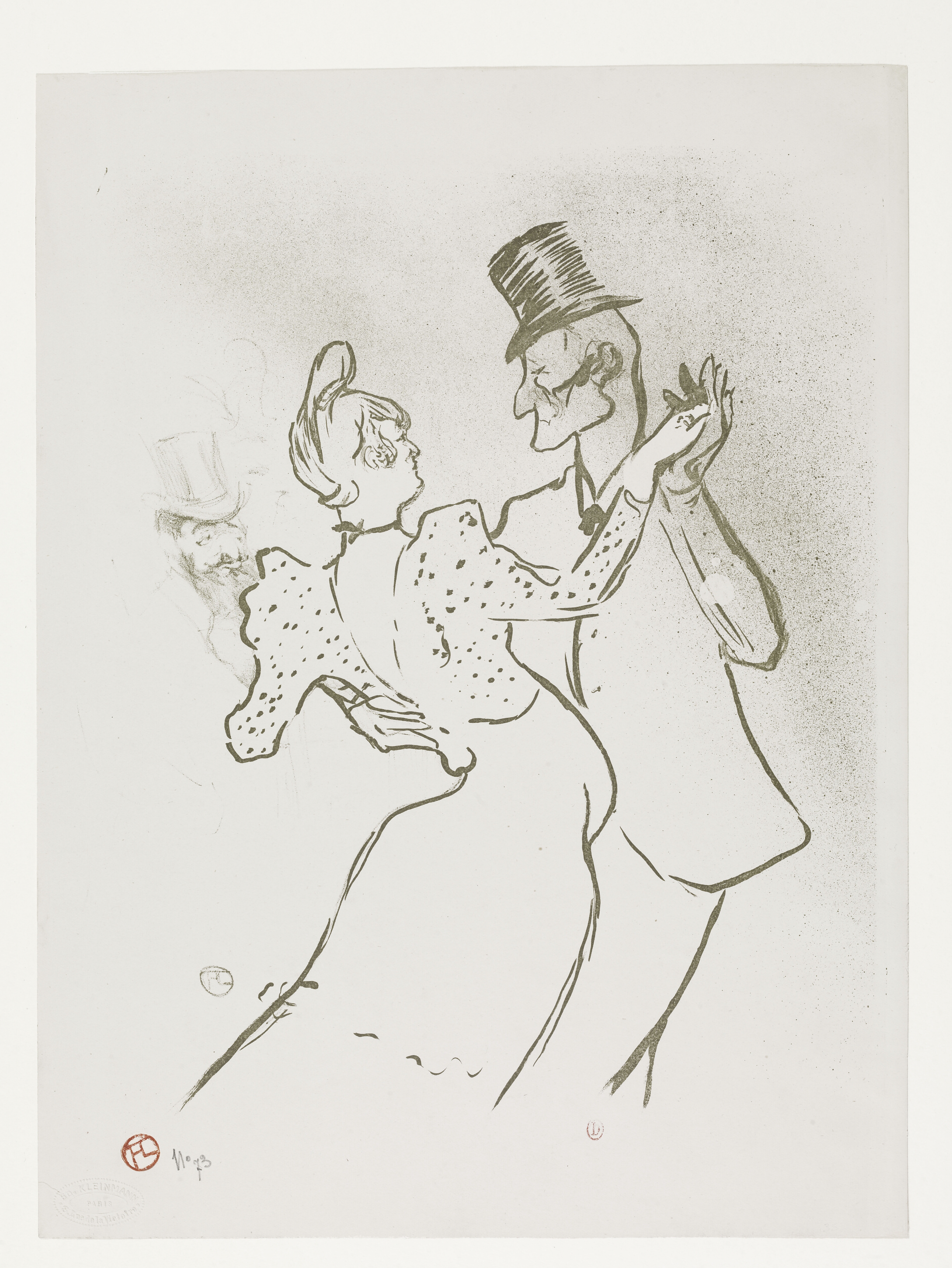 La Goulue et Valentin (1894) Henri de Toulouse-Lautrec tablo - Dekolata